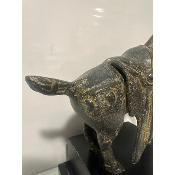 Bronze Horse bookend Statue Art Piece San Francisco Bay Trading Patina Wood Base - Picture 5 of 14